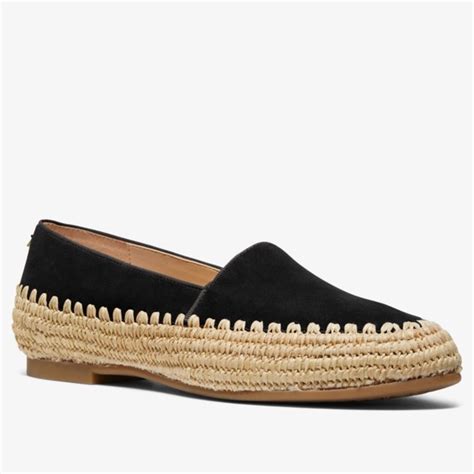 michael michael kors bahia suede and jute flat|Michael Michael Kors Bahia Suede and Jute Flat Slip.